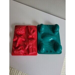 Vintage Jello Molds 2 Power Rangers 2 Super Bowl